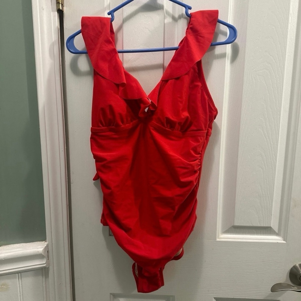 Red One-Piece Swimsuit